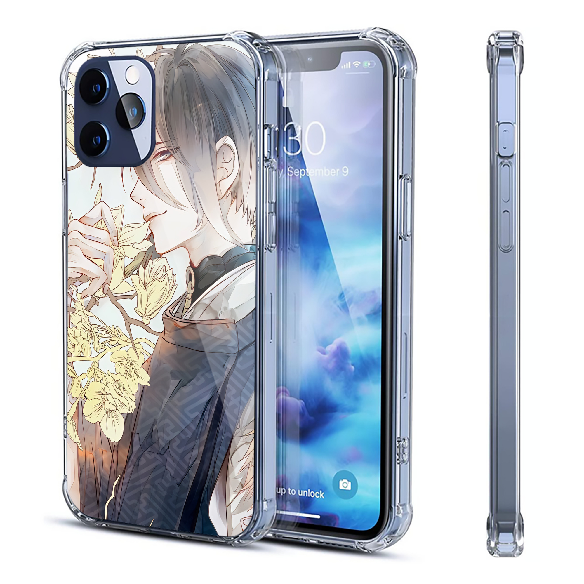 （画像用） 刀剣乱舞 Touken Ranbu 【iPhone 12シリーズ対応】透明スマホケース（クリアソフトケース）